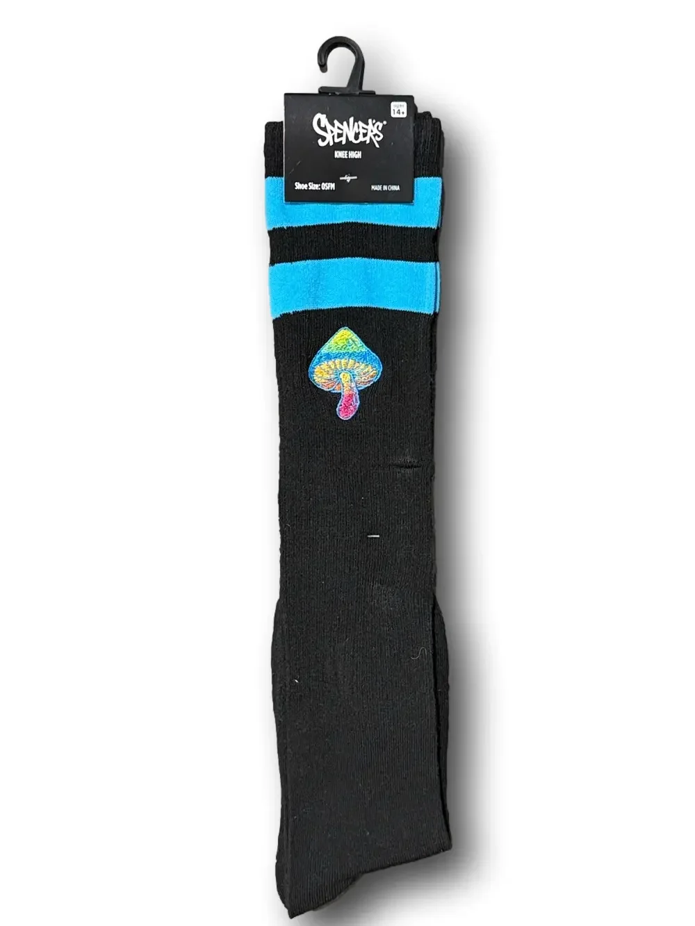 3/$20 Psychedelic Mushrooms Funny Novelty Knee High Socks - NWT
